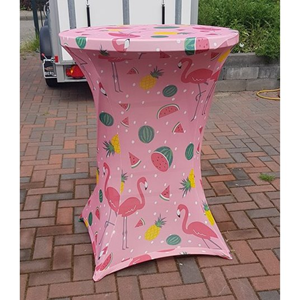 Statafel hoezen flamingo